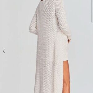 Retrofete Cream Knit Long Cardigan